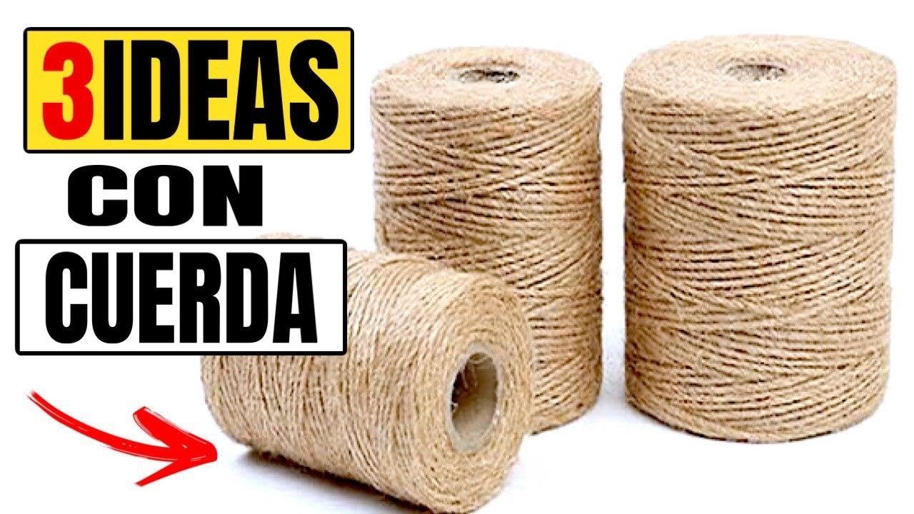 3 IDEAS INCREÍBLES CON HILO DE SISAL PARA DECORAR - Manualidades con Cuerdas  