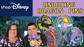 Unboxing ShopDisney  Dragon Pins | Disney Mystery PINS | Blind Box #disneypins