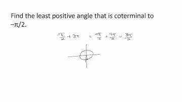 Math 109 5.1 V10 Least Positive Coterminal Angle