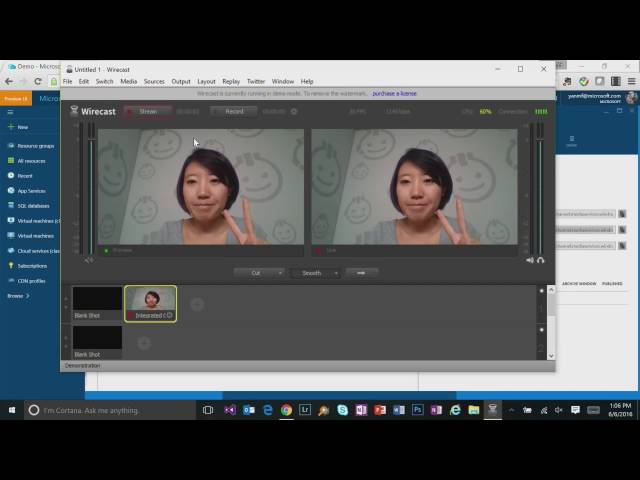 Azure Media Service Portal Experience 3:  Live Streaming Workflow