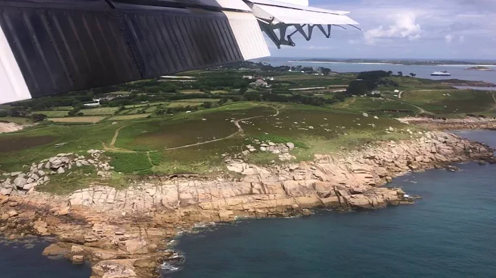 Landing at St. Mary's Airport, Isles of Scilly in a De Havilland Twin Otter