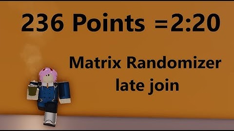 236 Points in 2:20 Matrix Randomizer late join // Roblox Arsenal Gameplay