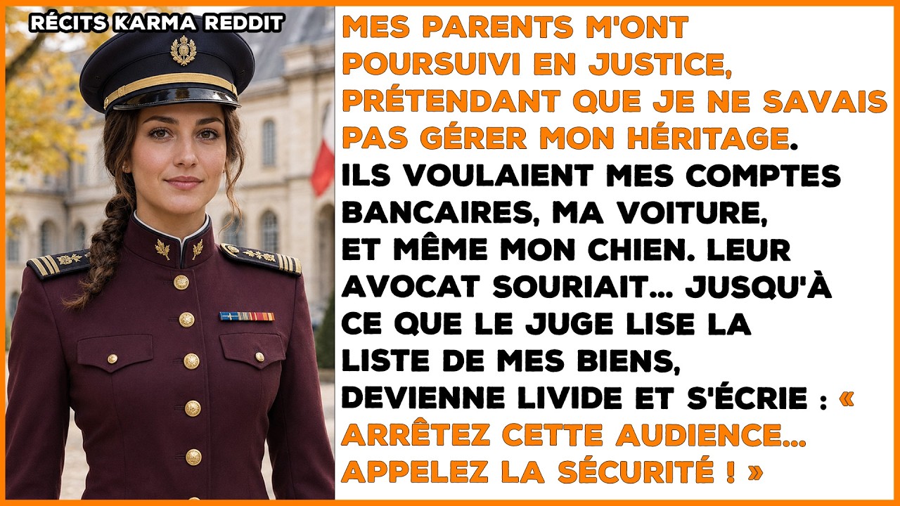 Le visage du juge a perdu toute couleur. Il a regardé mes parents, puis moi, puis le document. Trois secondes. Personne ne respirait. L'avocat de mon père souriait depuis le matin, mais son...