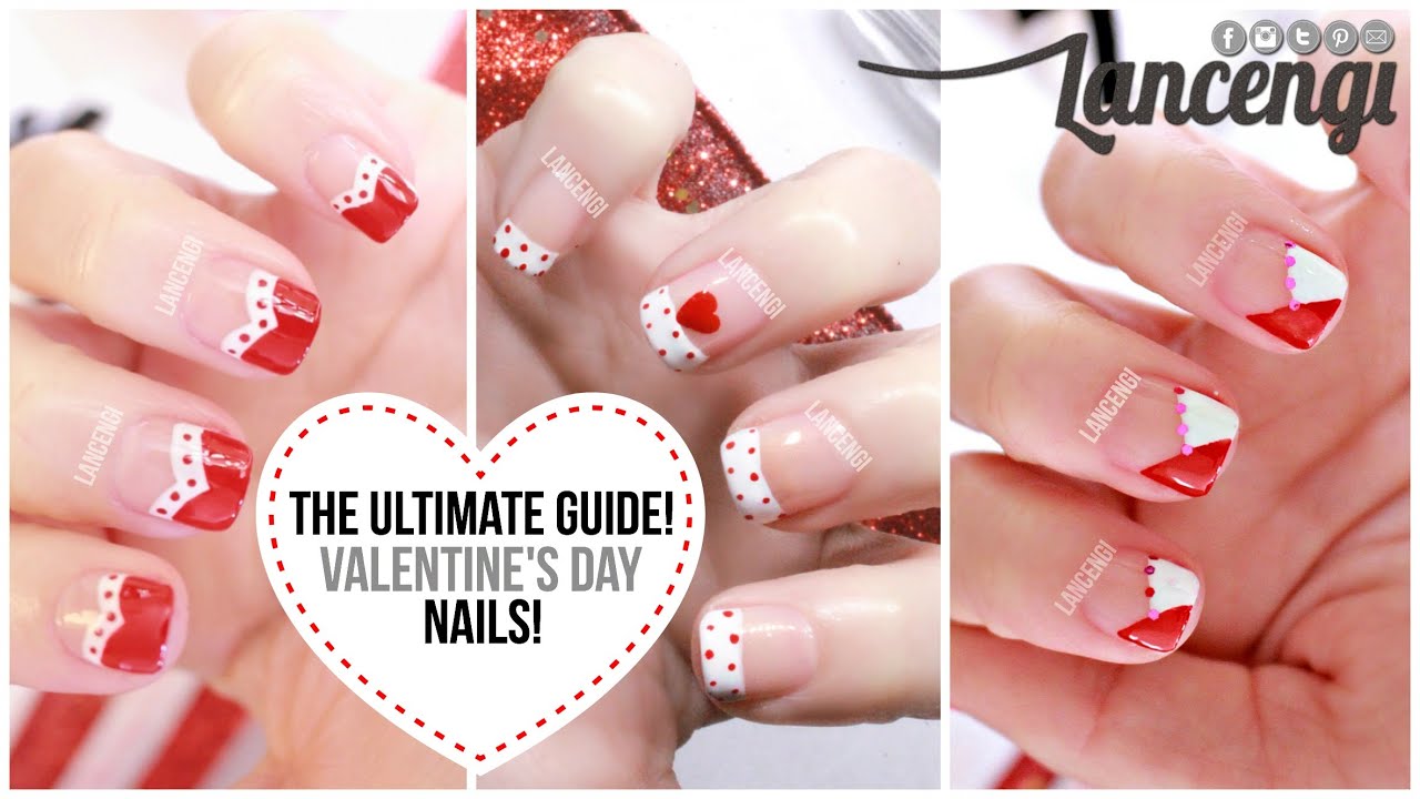 Nail Art For Beginners 20 No Tools Valentines Day French Nail Art For Beginners 20 No Tools Valentines Day French Manicures You
