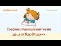 Графомоторно развитие на деца от 0 до 3 години / Изграждане на схемата на тялото