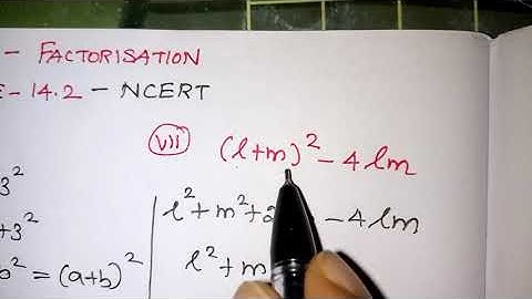 Class 8 Maths Chapter 14 |Factorisation Ex .no 14.2 q no 3