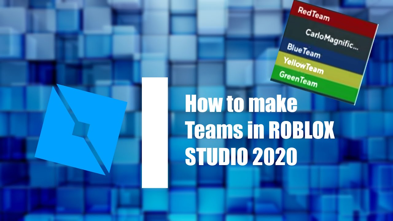 How To Make Teams In Roblox Studio 2020 Youtube - roblox studio how to make teams