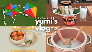 THE SIMS 4 VLOG  | living alone, going to the park, yoga, chicken adobo, samyang buldak noodles etc