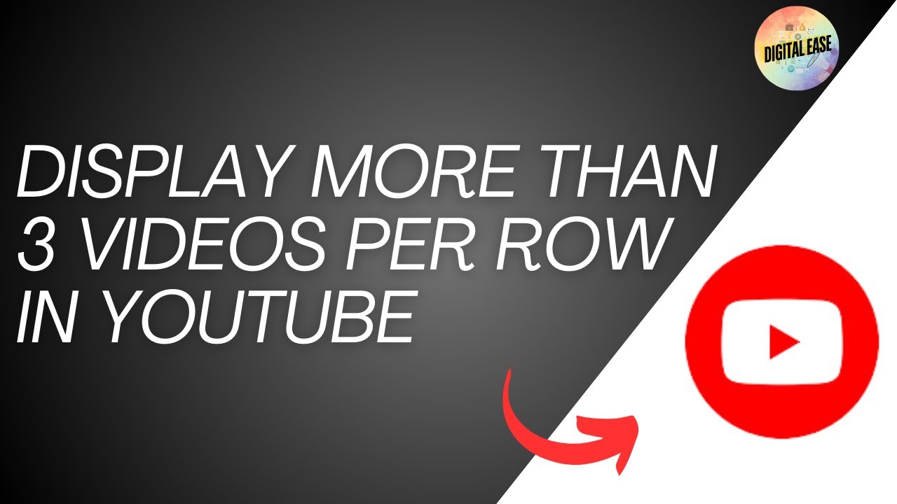 How To Display More Than 3 Videos Per Row In YouTube (Quick) - YouTube
