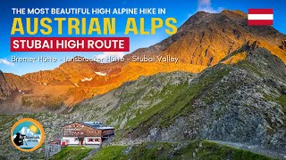 Travel vlog - Austrian Alps Hiking | Stubai High Route Day 8-9 Bremer Hut - Innsbrucker Hut – Stubai Valley
