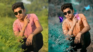 Teal and orange effect in lightroom mobile|| Neon Butterfly||Bharat editing zone|| screenshot 4