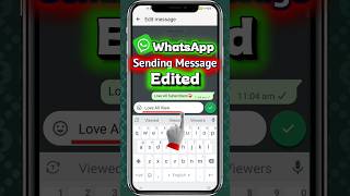How To Edit Whatsapp Message | How To Edit WhatsApp Messages After Sent | whatsapp message edit