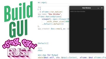 Building a basic GUI Hello World Using egui |  @Music.ExeXXX