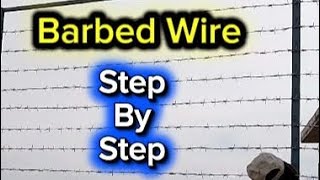 How to install Straight Razor Concertina Barbed Wire Step By Step Very Easy.