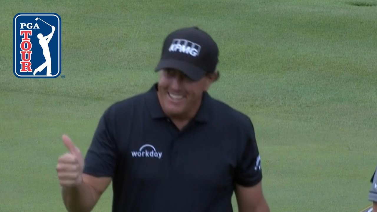 Phil Mickelson nearly aces the par4 14th at THE CJ CUP 2019 YouTube