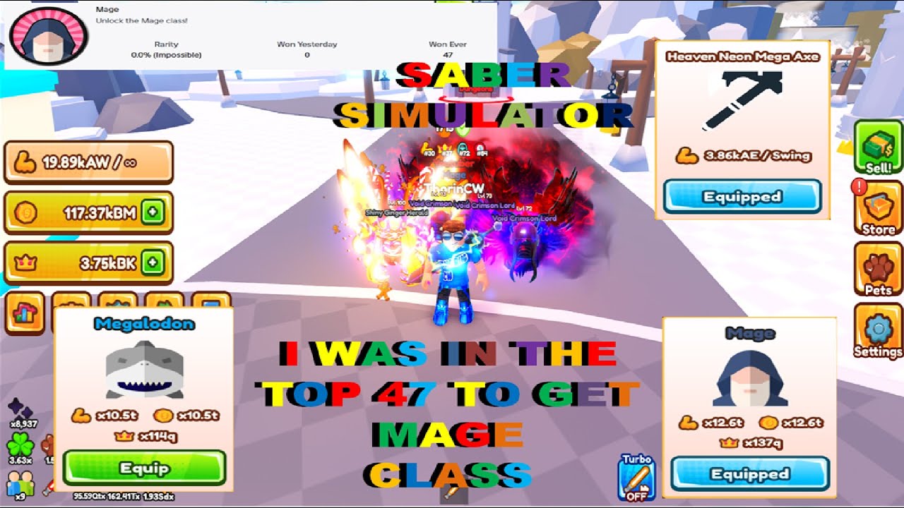 Новый класс Мага в Saber Simulator ИЗМЕНИТ ПРАВИЛА ИГРЫ