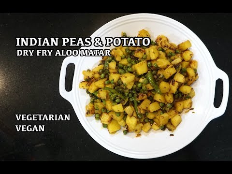 indian-potato-&-peas---aloo-matar-fry---vegan-indian-recipe