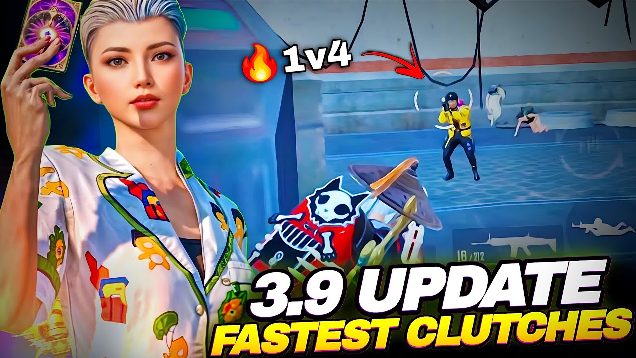 Fastest 1v4 Clutch in BGMI 3.9 Update! 🔥 | Full Gyro + 5 Finger Claw ...