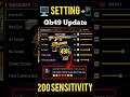 Ob49 Update Best Sensitivity Redmi Mobile 100 Working Sensitivity Free Fire