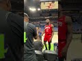 Cam Jordan on the mic at the Pelicans game 😂 #pelicans #shorts