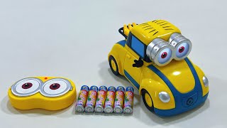 Unboxing gear train, racing car, Xiaohuangren remote control car, remote control spray car