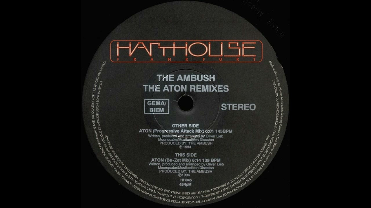 The Ambush - Aton (Be-Zet Mix) (1994)
