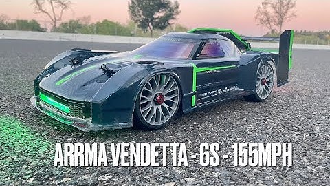 Arrma Vendetta - 6s - 155MPH Speed Run - Castle XLX2 - TP Motor