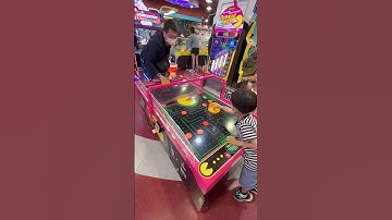 Let’s play PAC-Man Multi Puck Hockey Game!!!  #shorts #games #funny