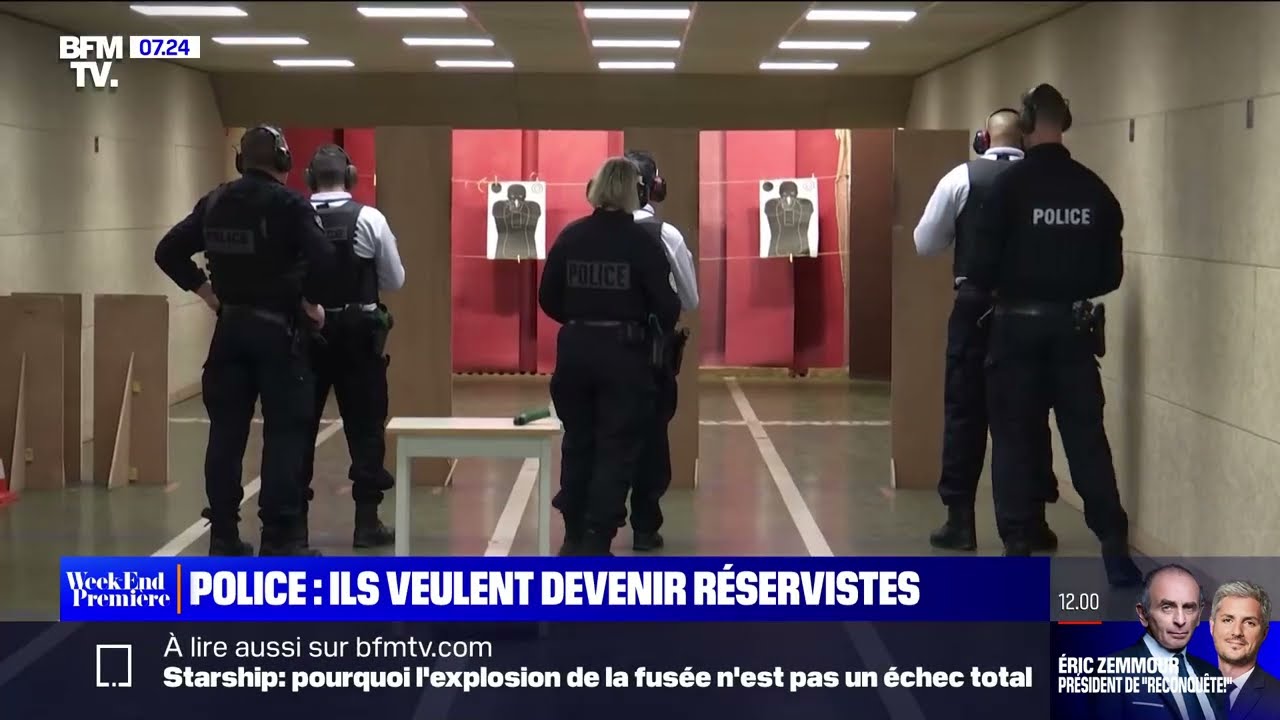 Reportage formation policiers réservistes / BFM TV