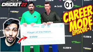 #1 Cricket 22 My Career Mode - Man Of The Match 🔥 In Debut Match - RtxVivek screenshot 4