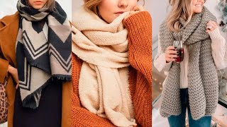 МОДНЫЕ ШАРФЫ 2023 / ИДЕИ С ЧЕМ НОСИТЬ ШАРФ ЖЕНЩИНАМ ЗА 50 // IDEAS ON WHAT TO WEAR A SCARF WITH