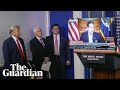 The coronavirus 'propaganda' video Trump played to media