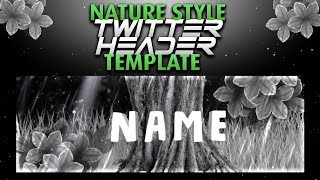 (Free 2 Use)Twitter Header Template [Speedart]