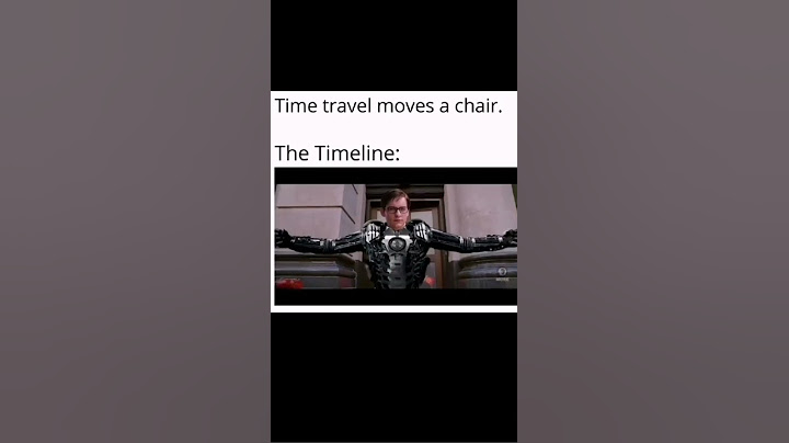 TIME TRAVELLER MOVES A CHAIR | TIMELINE : 😂😂😂😂