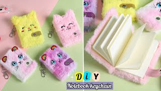 Cute cartoon notebook keychain || How to make cute notebook keychain at home screenshot 5