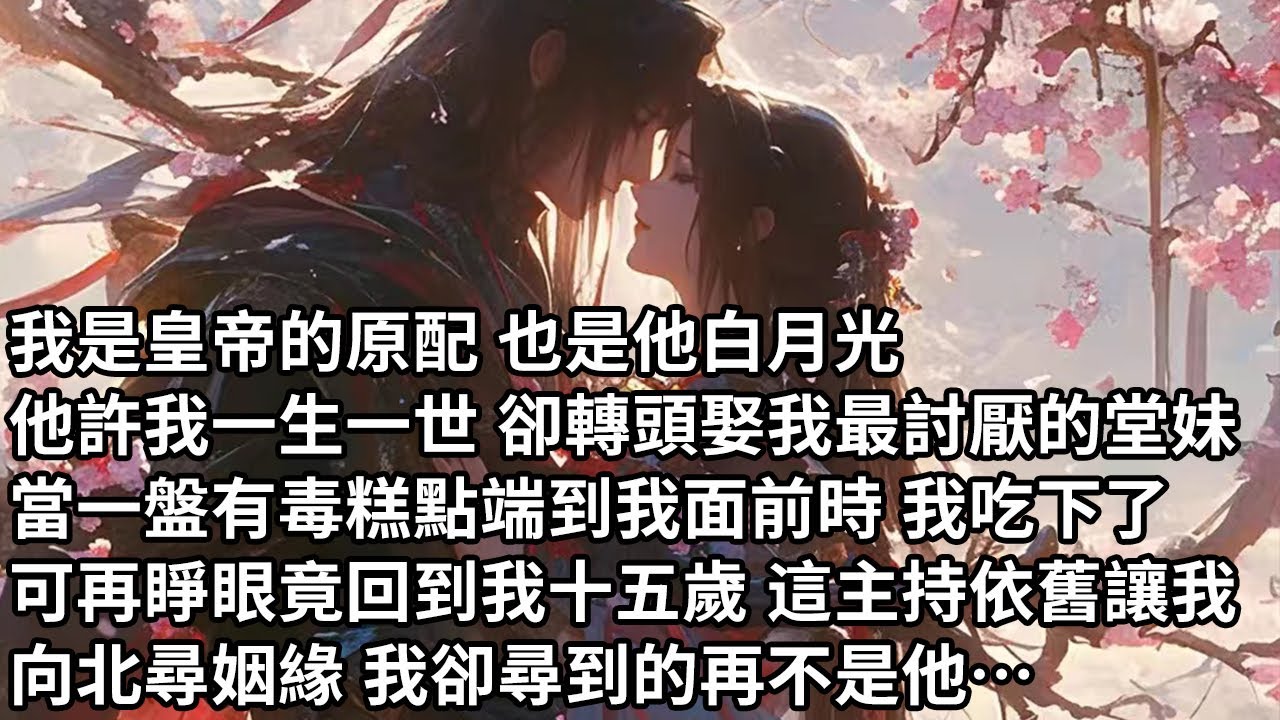 【一口氣看完】我是皇帝的原配 也是他白月光，他許我一生一世 卻轉頭娶我最討厭的堂妹，當一盤有毒糕點端到我面前時 我吃下了，可再睜眼竟回到我十五歲 這主持依舊讓我，向北尋姻緣 我卻尋到的再不是他…