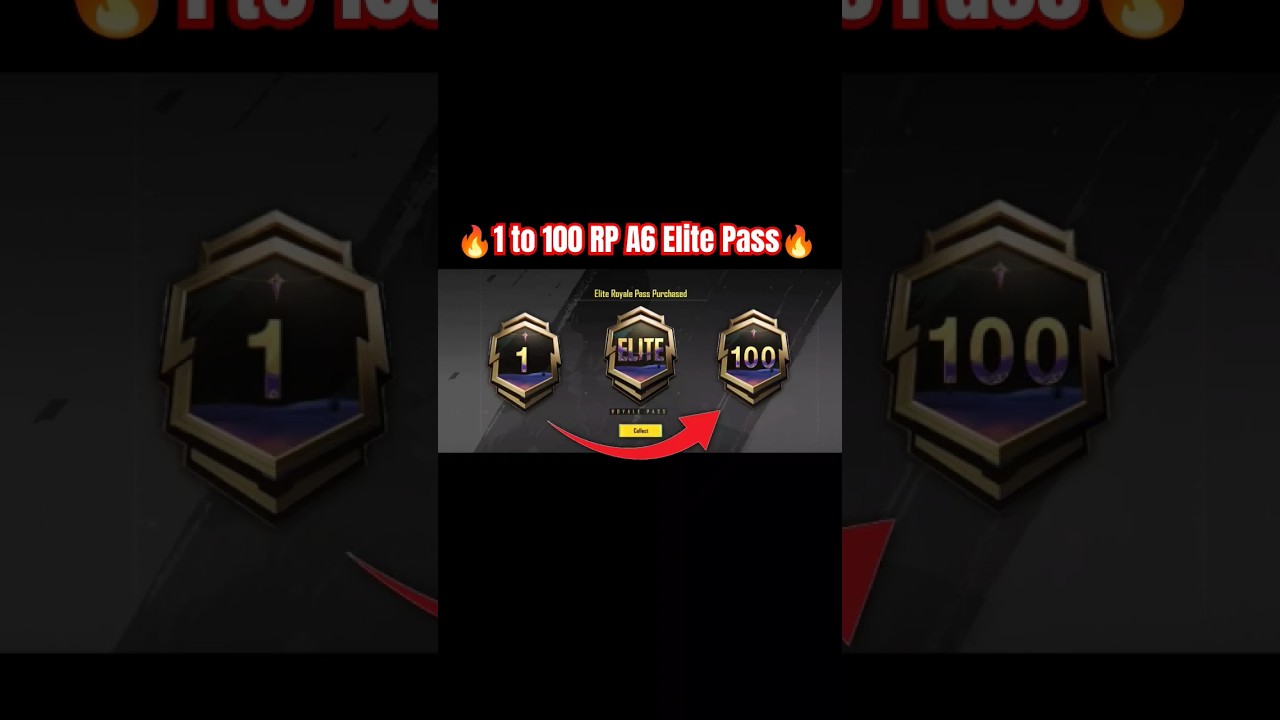 🔥1 to 100 RP A6 Elite Pass | Max A5 RP 🔥 