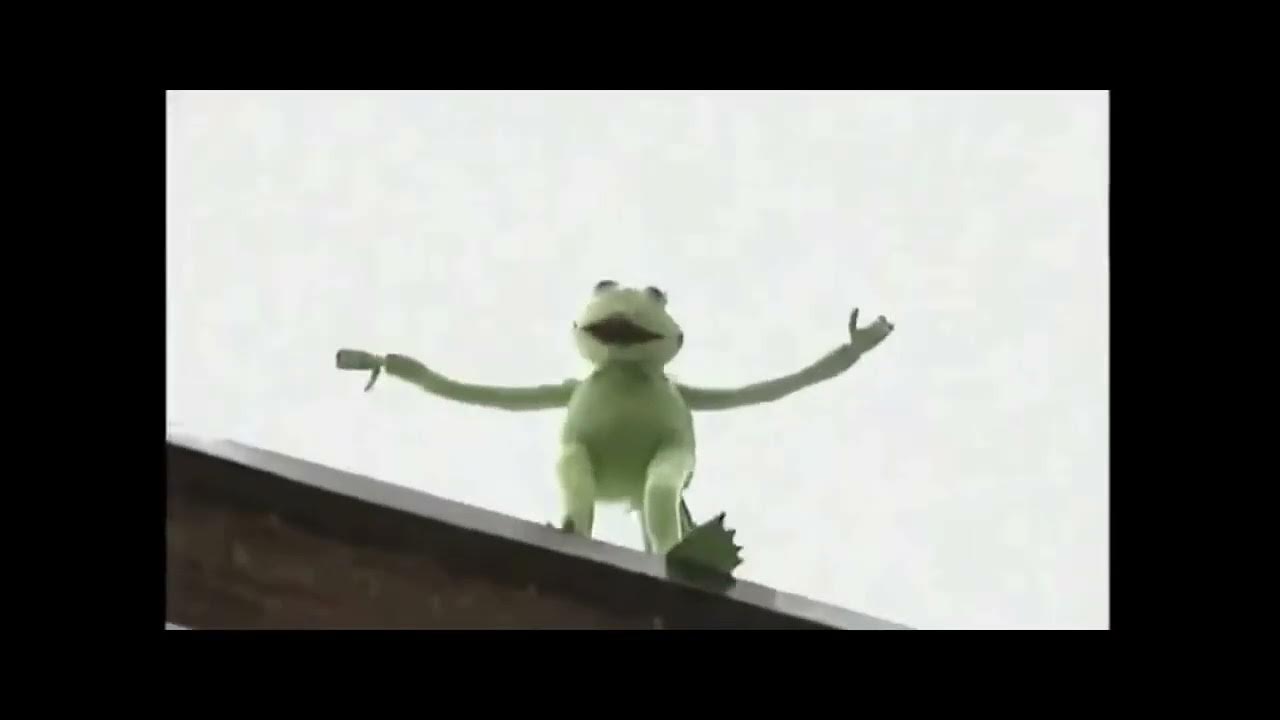 Why Did Kermit Fall From The Roof Kermit the frog falls of roof. - YouTube