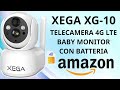 XEGA XG-10 telecamera 4G LTE con SIM e batteria ideale per anziani, baby monitor o animali Amazon