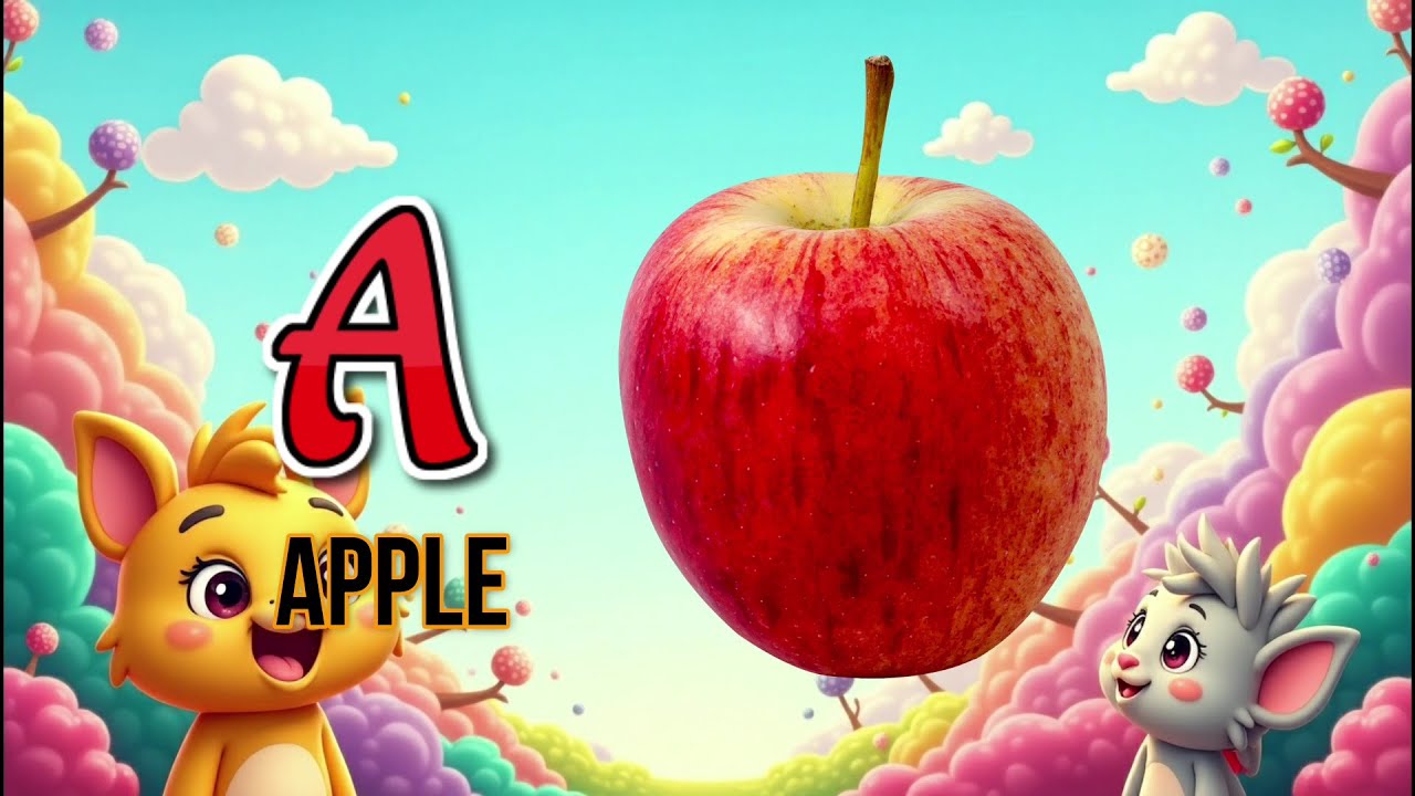 ABC Song for Kids | A for Apple & Fun Alphabet Song with Cute ...