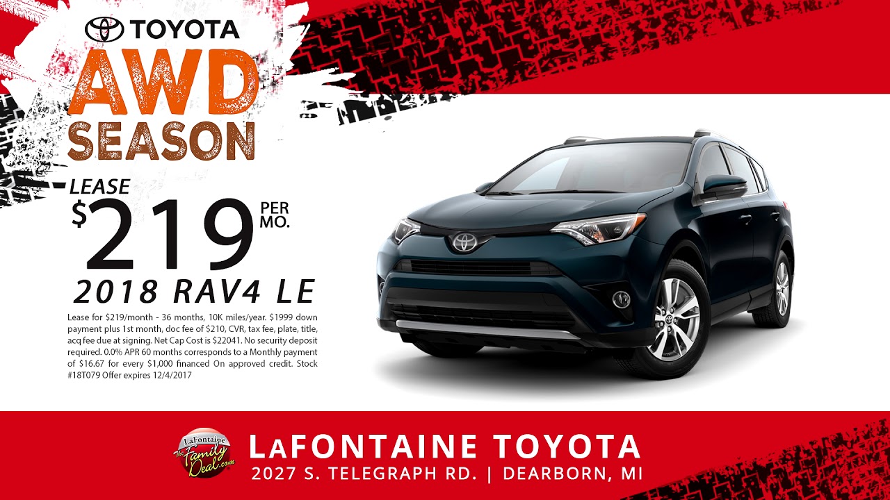 Lafontaine Toyota Dearborn Black Friday All Month Long 2018 Rav4 Lafontaine Toyota Dearborn Black Friday All Month Long 2018 Rav4
