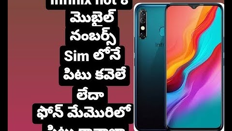 Infinix hot 8 mobile contacts saved sim to change phone contact and phone contact change to sim