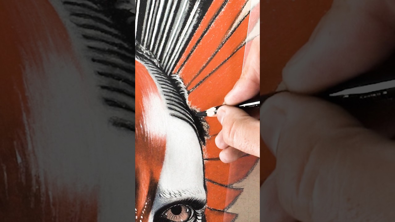 Вы никогда не видели, чтобы пастель так свободно струилась | Портрет из «Аватара»