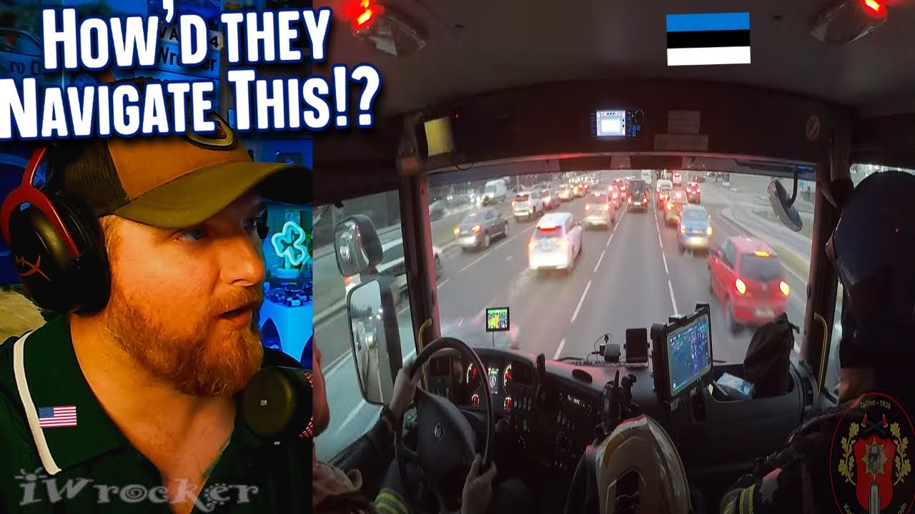 American Impressed by Rush Hour Alarm 4 Fire Response in Tallinn 🚨