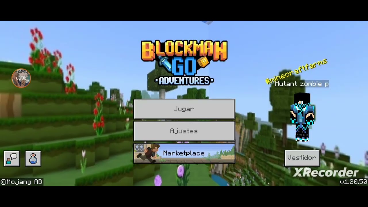 Nueva serie jugando Minecraft con textura de blockman go - YouTube