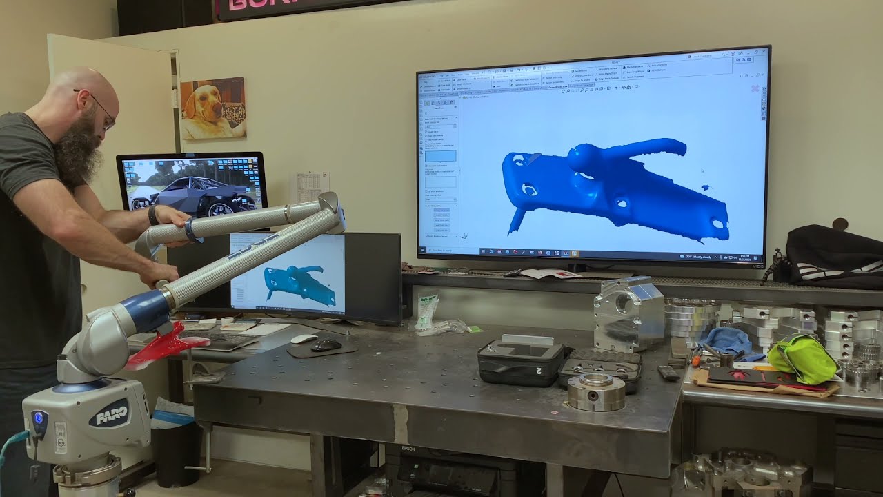 Burrup Designs. FARO laser scan in Solidworks. Handle scan 2