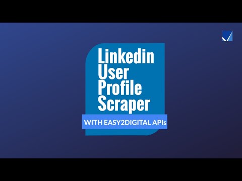 Linkedin User Profile Scraper Using Easy2Digital APIs | 1 Min | Demo Applied to Use in Google Sheets