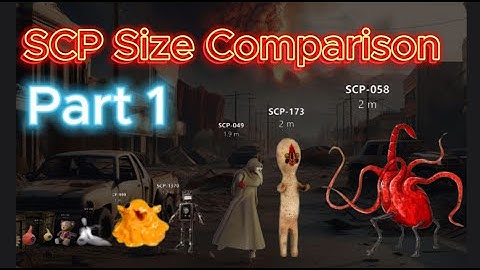 SCP Size Comparison 2024 - Creatures Ranked by Size – From Smallest to Largest! - Part 1