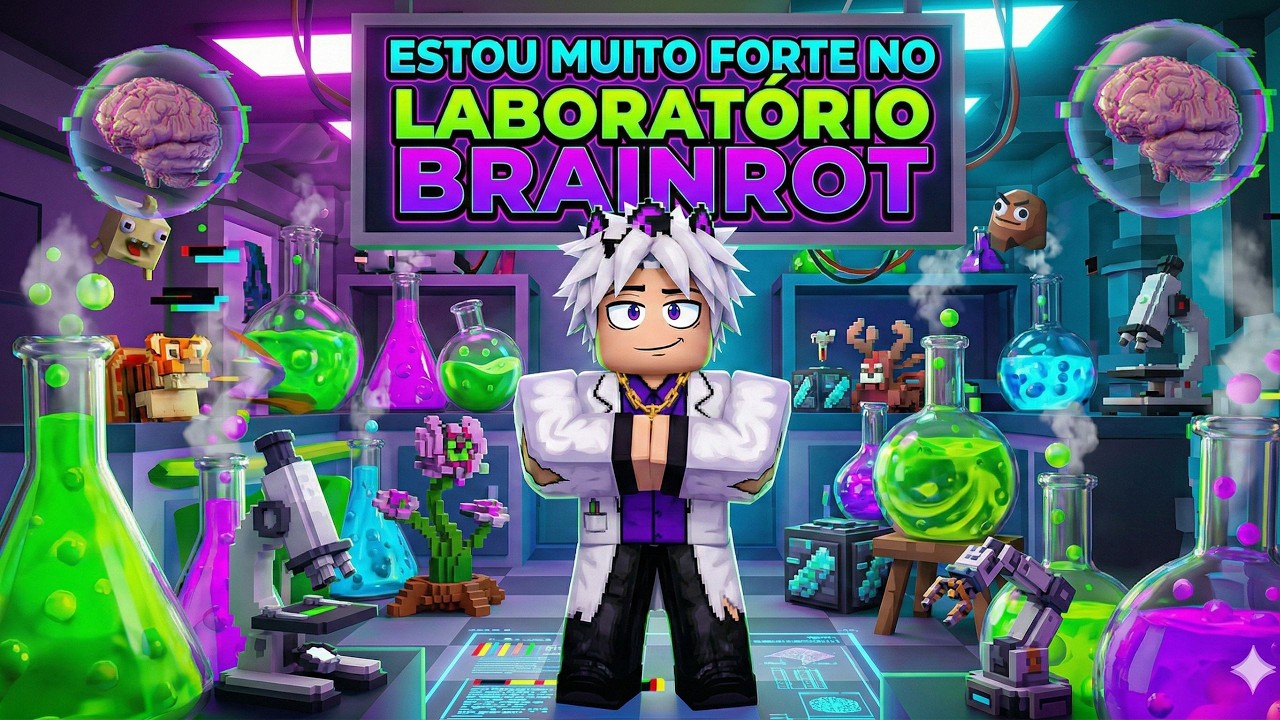 MINHA BASE FICOU INSANA! Mostrando todos os meus Brainrots! 🧪