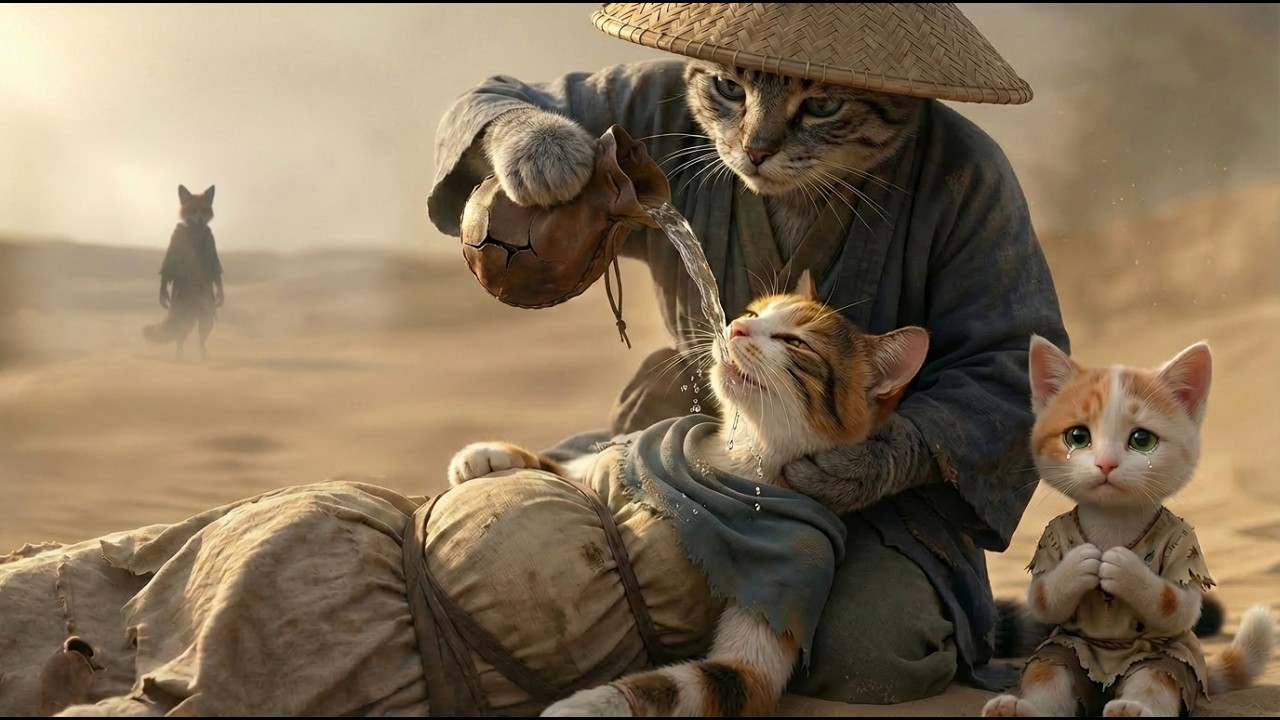 Kenji found pregnant mama collapsed in the middle of desert... Then a miracle happened